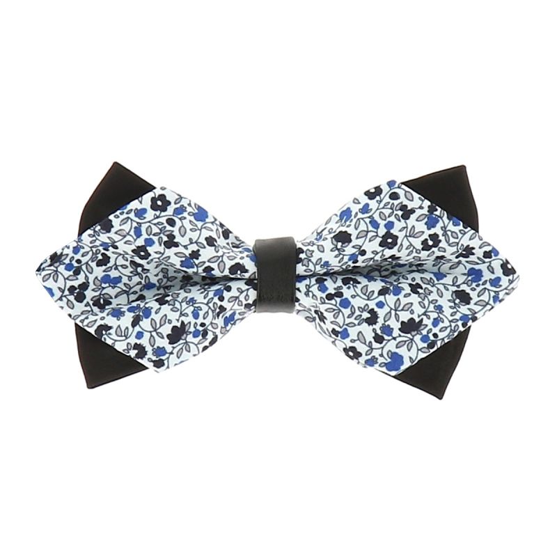 Noeud Papillon Pointu Liberty Bleu