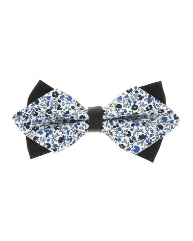 Noeud Papillon Pointu Liberty Bleu