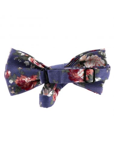 Noeud Papillon Homme à Fleurs Couleur Bleu