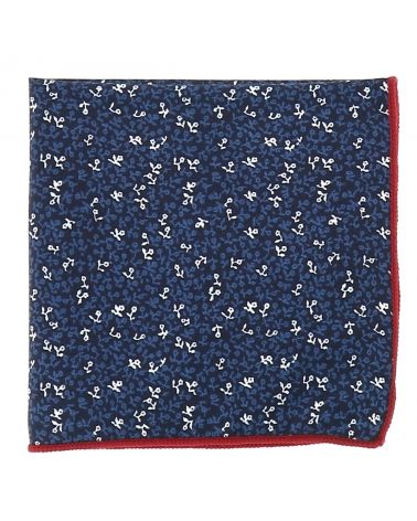 Pochette Costume Liberty Bleu foncé
