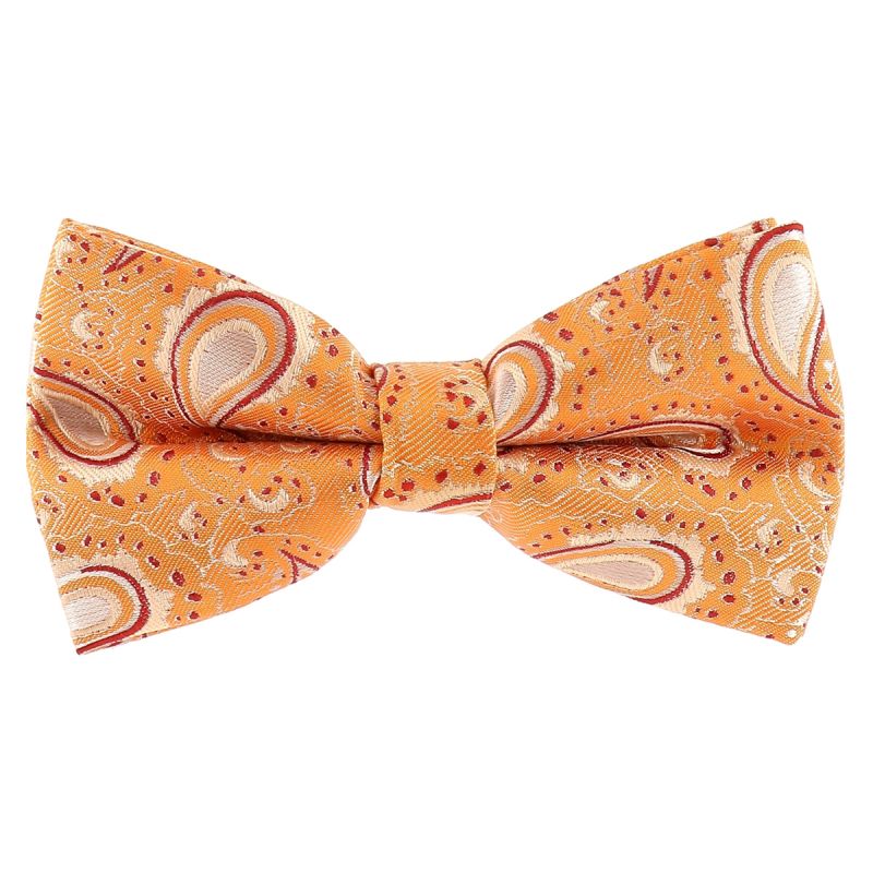 Noeud Papillon Paisley Jacquard Orange