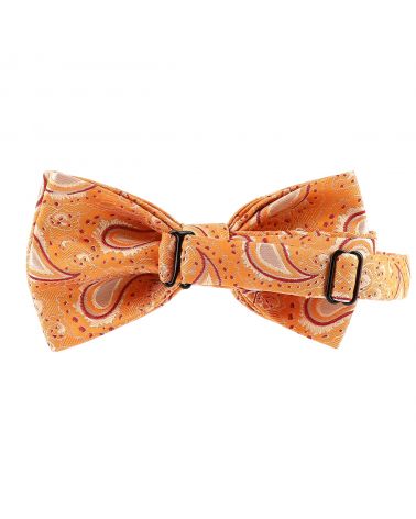 Noeud Papillon Paisley Jacquard Orange