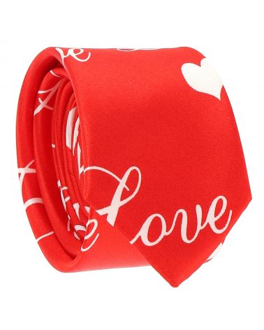 Cravate Love Rouge