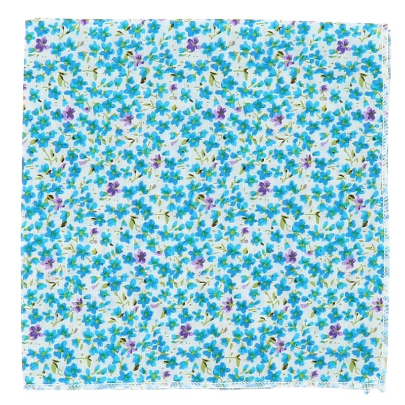 Pochette Costume Liberty Bleu turquoise