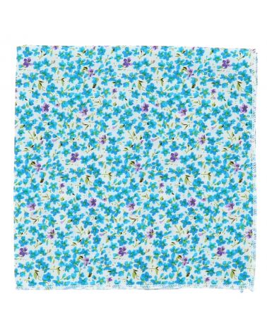 Pochette Costume Liberty Bleu turquoise