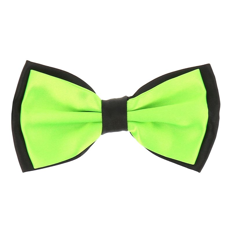 Noeud Papillon Double Vert fluo