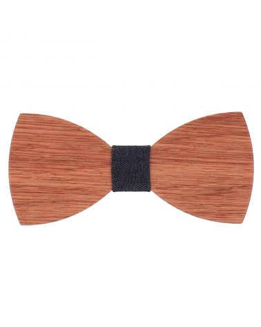 Noeud Papillon Bois et Denim