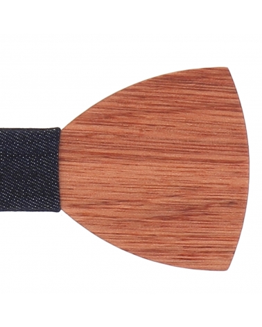 Noeud Papillon Bois et Denim