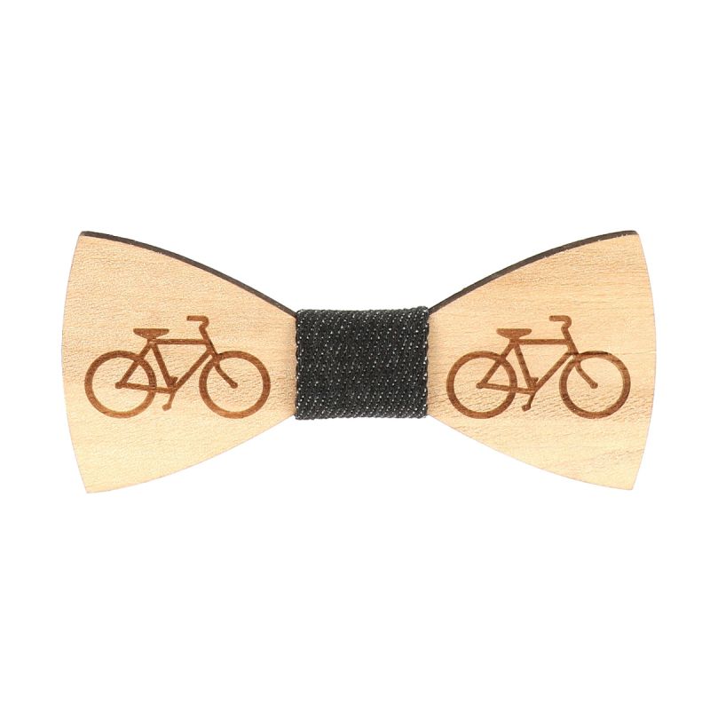 Noeud Papillon Bois Bicyclette