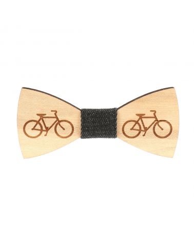 Noeud Papillon Bois Bicyclette