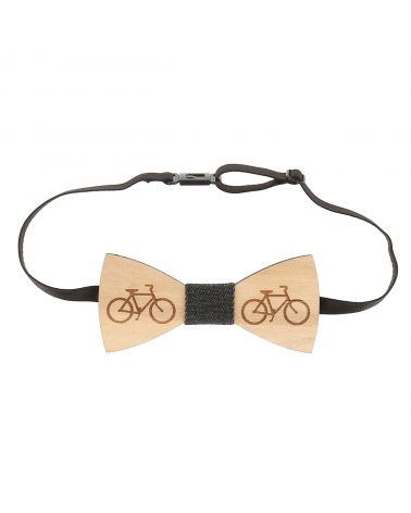 Noeud Papillon Bois Bicyclette