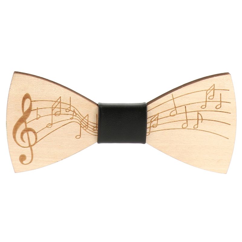 Noeud Papillon Bois Partition Musique