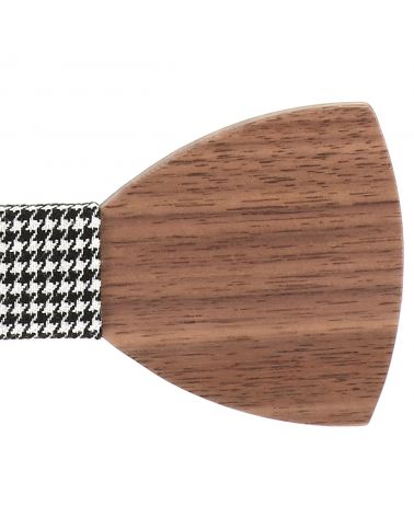 Noeud Papillon Bois et Pied de poule