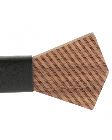 Noeud Papillon Bois Pointu Strié 