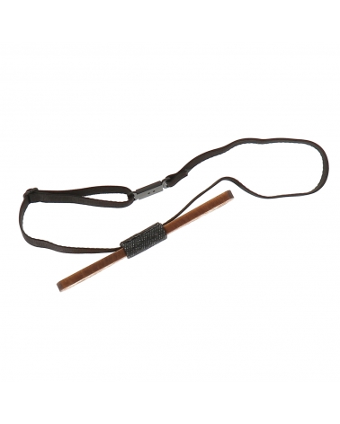 Noeud Papillon Bois Fleurs et Denim