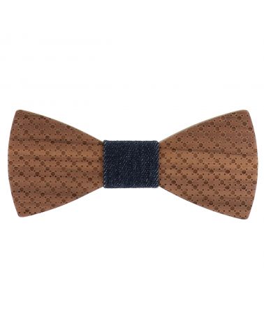 Noeud Papillon Bois Fantaisie et Denim