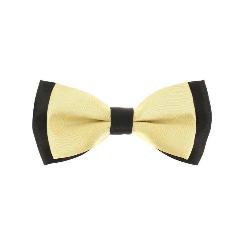 Noeud Papillon Garçon Double Jaune pale