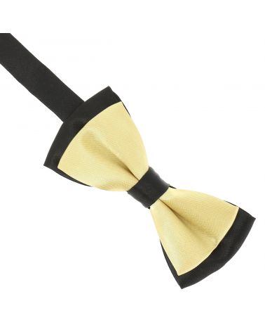 Noeud Papillon Garçon Double Jaune pale