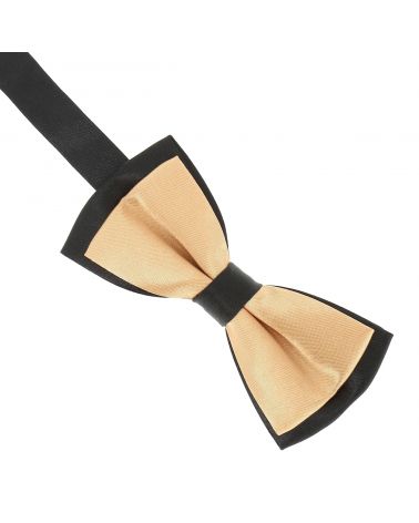 Noeud Papillon Garçon Double Beige cuivré