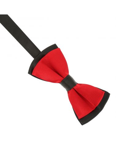 Noeud Papillon Garçon Double Rouge intense