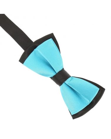 Noeud Papillon Garçon Double Bleu turquoise