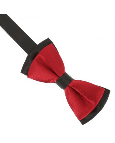 Noeud Papillon Garçon Double Bordeaux