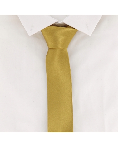 Cravate Slim Dorée