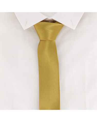 Cravate Slim Dorée