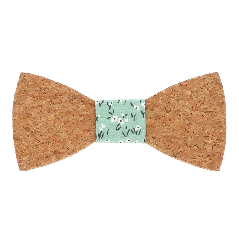 Noeud Papillon Liège Liberty Vert d'eau Mariage Champêtre