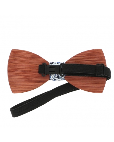 Noeud Papillon Bois Liberty Bleu