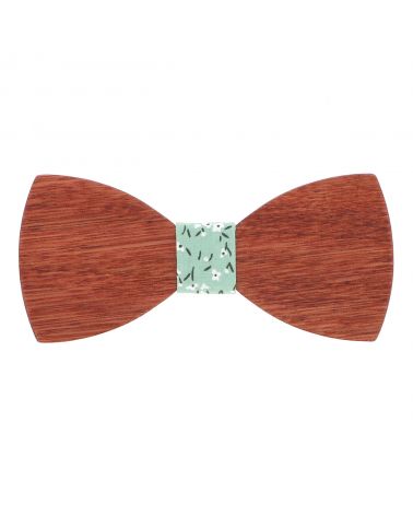 Noeud Papillon Bois Liberty Vert d'eau