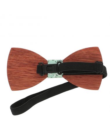 Noeud Papillon Bois Liberty Vert d'eau