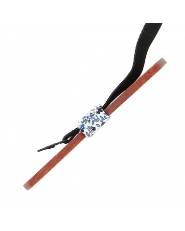 Noeud Papillon Bois Liberty Bleu