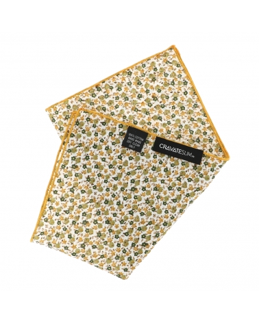 Pochette Costume Liberty Jaune moutarde