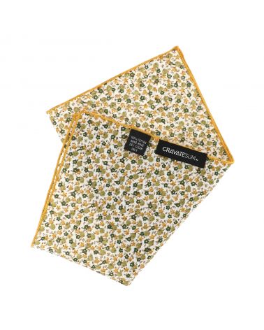 Pochette Costume Liberty Jaune moutarde