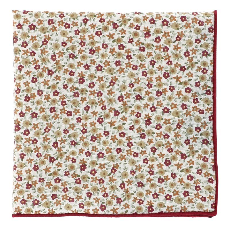 Pochette Costume Liberty Bordeaux