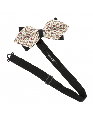 Noeud Papillon Pointu Liberty Bordeaux