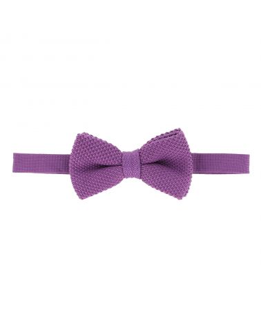 Noeud Papillon Tricot Mauve