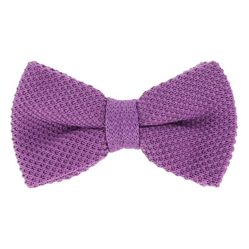 Noeud Papillon Tricot Mauve