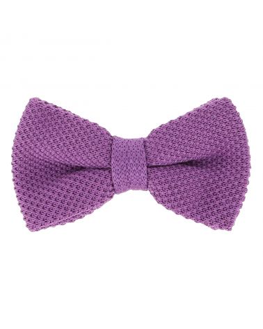 Noeud Papillon Tricot Mauve
