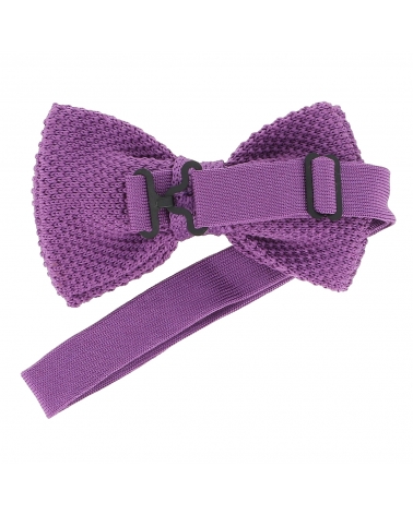 Noeud Papillon Tricot Mauve