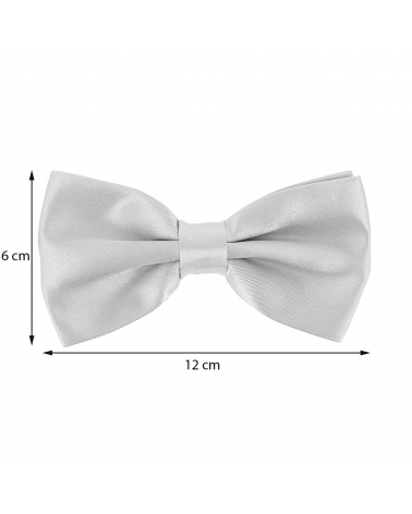 Noeud Papillon Gris argent