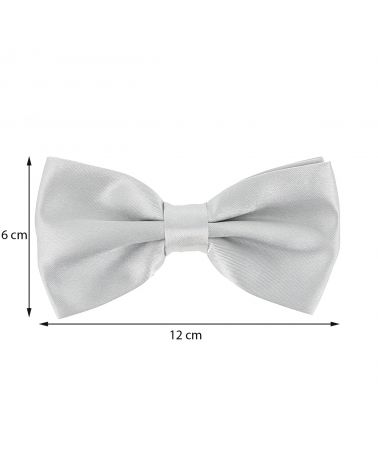 Noeud Papillon Gris argent