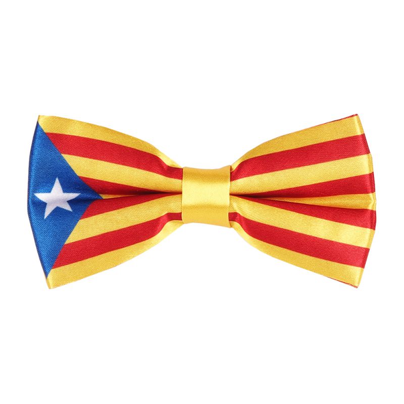 Noeud Papillon Drapeau Catalan - Drapeau Catalogne La Senyera