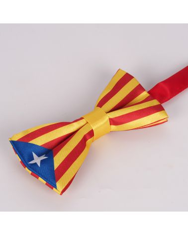 Noeud Papillon Drapeau Catalan - Drapeau Catalogne La Senyera