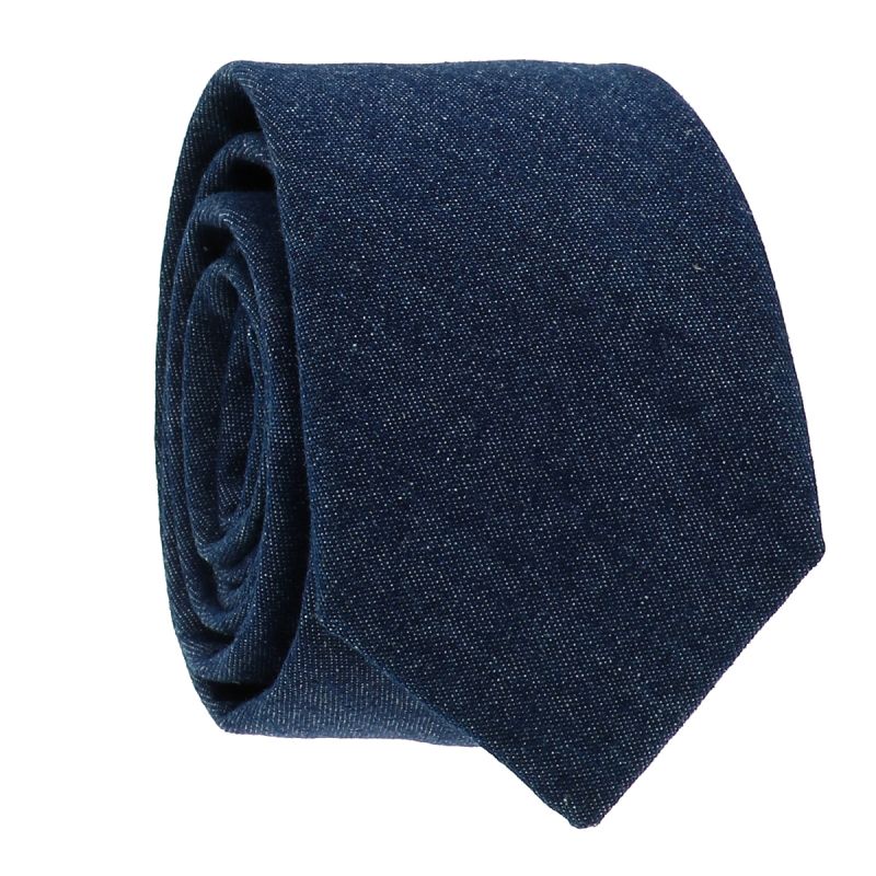 Cravate Jean Bleu foncé
