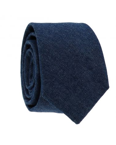 Cravate Jean Bleu foncé