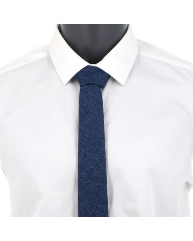 Cravate Jean Bleu foncé