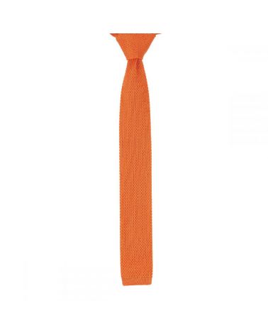 Cravate Tricot Orange