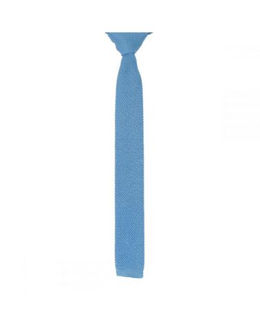 Cravate Tricot Bleu ciel